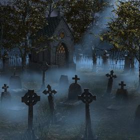 Cartoon Cemetery model